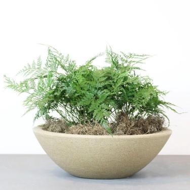 Imagem de Vaso Malta Bowl 36 X 12 Cm Cor 11 - Granito Areia