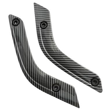 Imagem de CADUFUELLY 2 peças de tampa de inserção de maçaneta de porta interna, capa de acabamento de maçaneta preta, substituição para Wrangler JK JKU 2 portas e 4 portas 2011-2018