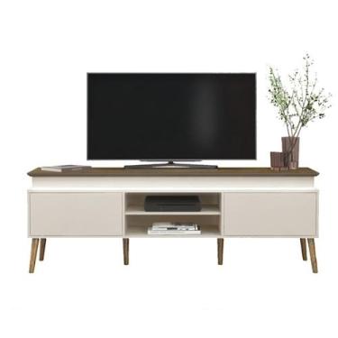 Imagem de Rack Para TV 75 POL 2 Portas 180 cm 4379 Pinho Off White ARLY - Milani