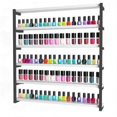 Imagem de Nicho Expositor de Esmaltes Várias Cores Manicure Salão de Beleza Mode