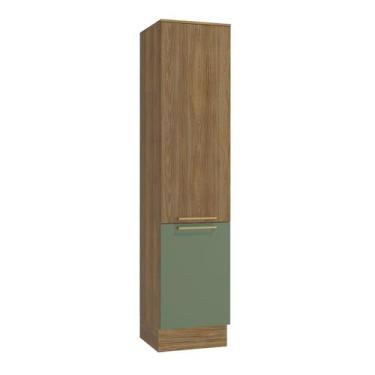 Imagem de Paneleiro 50 Cm Isabel 2 Portas Nogueira/Verde - Kappesberg, Verde, Mo