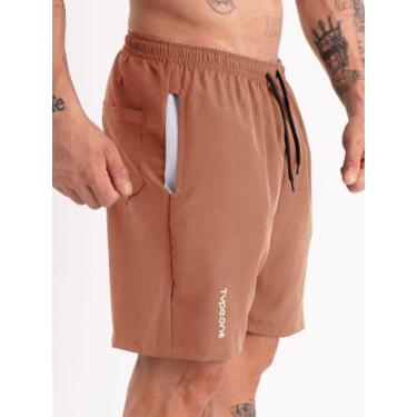 Imagem de Short Masculino Esportivo Tactel Academia Com Bolso Anti areia - Type 