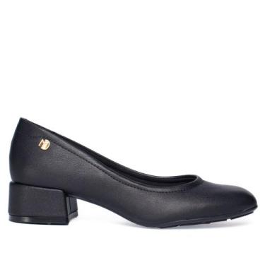Imagem de Sapato Feminino Modare Scarpin Floather Bico Redondo Preto, Preto, 37