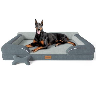 Imagem de Cama de cachorro CWAWZ XXL para cães extra grandes: gel de resfriamento ortopédico