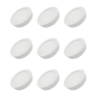 Imagem de 9 Luminária Plafon Led 18w Sobrepor Ourolux Redondo 2700k Cor Branco Q