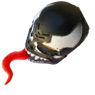 Imagem de Máscara Lingua Venom Plástica Cosplay Carnaval Halloween - sm decora