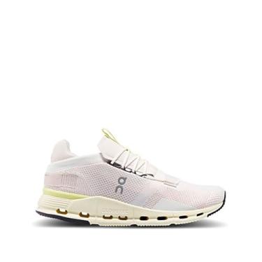 Imagem de On Cloudnova Tênis masculino, Branco não tingido/branco com mudas, 43