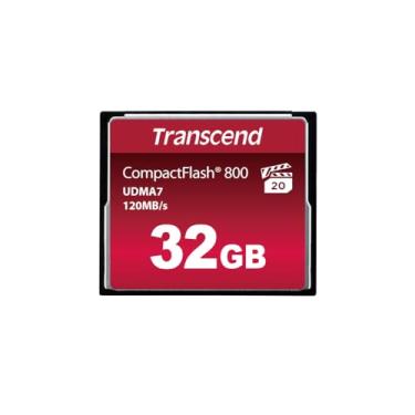 Imagem de Transcend 32GB CF800, cartão de memória CompactFlash, UDMA 7, alta velocidade, até 120 MB/s, para Nikon, Canon, SLR digital, MLC - TS32GCF800