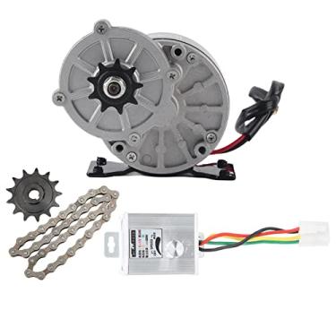 Imagem de Kit de Máquina de Pipoca Elétrica, Alta Potência 12V 250W DC Kit de Conversão de Engrenagem de Roda do Controlador de Velocidade do Motor Elétrico DC Adequado para a Máquina de
