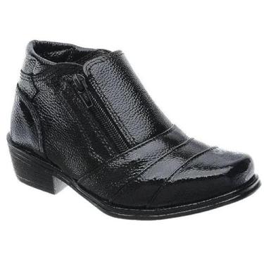 Imagem de Bota Botina Masculina Infantil Fearnothi Couro Legítimo Cores Preto e Marrom (Preto, BR, Criança de 4 a 8 anos, Numérico, G, 35)