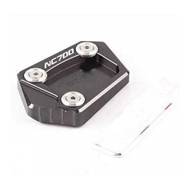 Imagem de Acc-Creativity Suporte lateral para pé de motocicleta com ampliador lateral para placa de extensão compatível com HONDA NC700S NC700X NC750S NC750X 2012-2015 (NC700S/X, Titanium)