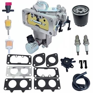 Imagem de Kit de carburador FH641V compatível com Kawasaki FH661V FH680V FH721V FX751V FX850V 22 HP substituição do motor 15004-1010, 15004-7024, 15004-0757, 15004-100, com 499 065-0 Bomba de combustível do