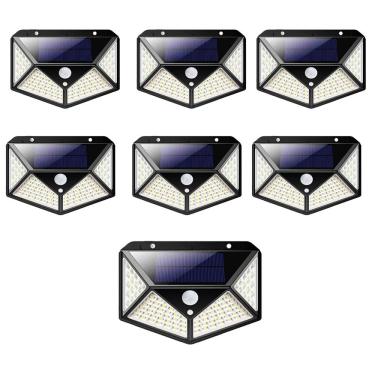 Imagem de Luminaria Solar 100 Leds 7 Uni Sensor Presença Andarela