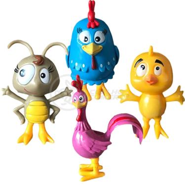 Imagem de Kit 4 Bonecos Galinha Pintadinha E Sua Turma