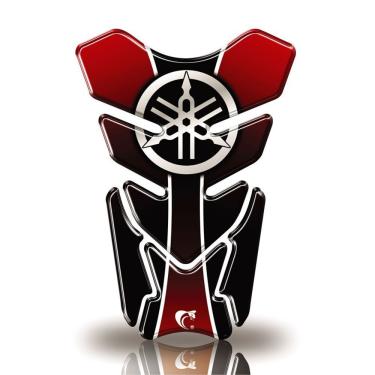 Imagem de Protetor De Tanque Adesivo Moto Factor Fazer Yamaha Diapazão Vermelho Vermelho