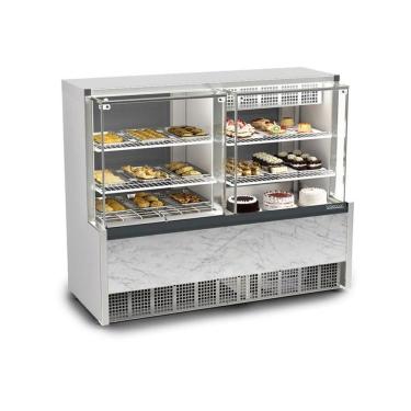 Imagem de Vitrine Expositora Quente E Fria 140 Cm 50-60hz 220v Gelopar Gqea-140r Bg