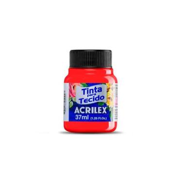 Imagem de Tinta Fluorescente Para Tecido 37ml - Vermelho - 1 unidade - Acrilex -