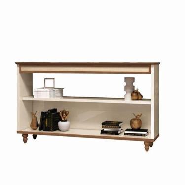 Imagem de Aparador / Bancada ME Com Acbamento Frontal em Ratan Cor Off White Nog