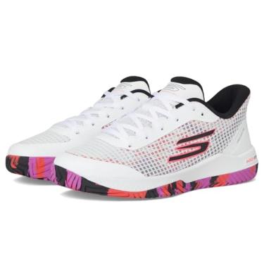 Imagem de Skechers Tênis masculino Viper Court Pro Pickleball, Branco/Rosa, 42
