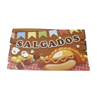 Imagem de Placa Decorativa Festa Junina MDF para Barraquinha - Estilo Arraiá Tem