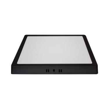 Imagem de Painel Led Sobrepor Preto 24w 3000k 30x30 - Blumenau