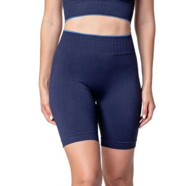 Imagem de Bermuda Fitness Speedo Feminina Cintura Alta Cós Duplo Tecido Canelado