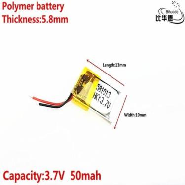 Imagem de Bateria 3.7v 50mah Fone Ouvido Bluetooth 6mm X 10mm X 13mm - - bgb