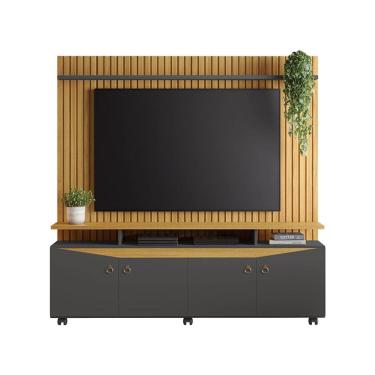 Imagem de Estante Home para TV até 65 Polegadas Conceito JCM Móveis Nature/Grafite
