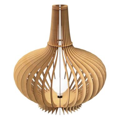 Imagem de Luminária De Chão Jasmine Mdf Luminária MDF Cru