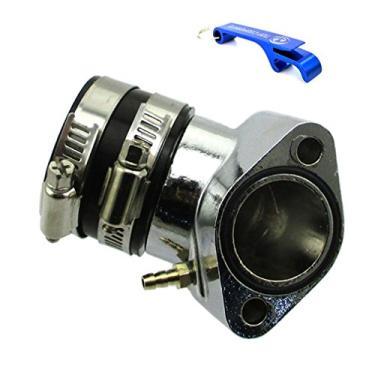 Imagem de TC-Motor Coletor de admissão de corrida de desempenho de 27 mm para GY6 125cc 150cc scooter chinês de ciclomotor Go Kart Buggy para Tomberlin Crossfire 150 150R para Hammerhead 150 GT/GTS/SS para Carter Talon 150 para Dazon Ra
