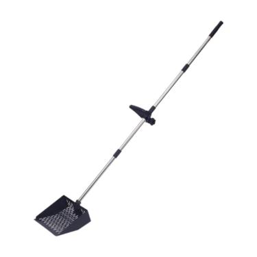 Imagem de Ioensy Pá para peneirar cocô de galinha, peneira de malha com comprimento ajustável, pá para galinheiro, para areia de gato para limpeza de estábulos em