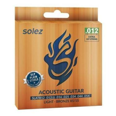 Imagem de Encordoamento Para Violão Aço Solez Bronze 85/15 Slatb12 