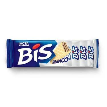 Imagem de Kit com 10 Chocolate BIS Lacta Chocolate Branco 126g