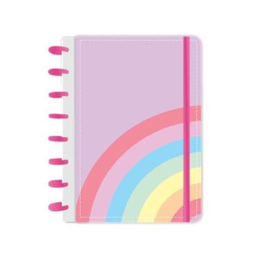 Imagem de Caderno de Disco Capa Dura A5 Rainbow Lilás com 80 folhas abyara graf (tipo caderno inteligente)