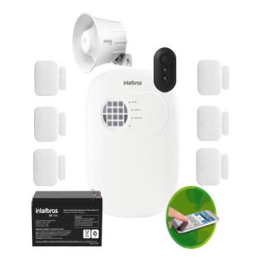 Imagem de Kit Alarme Intelbras Anm 24 App 6 Sensor Sem Fio Xas 4010