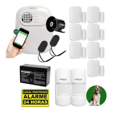Imagem de Kit De Alarme Com 7 Sensor De Abertura 2 Presença Pet - INTELBRAS