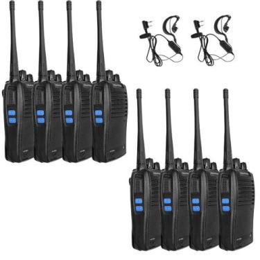 Imagem de 8x Rádio Comunicador AQUARIO HT-50U 16 canais HT Walk Talk