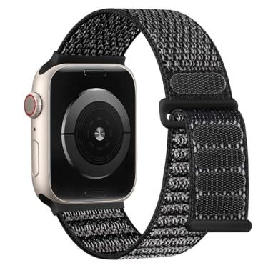 Imagem de IMIVIO Pulseiras de nylon esportivas trançadas para Apple Watch Series 10/9/8/7/6/5/4/SE/Ultrade 40 mm, 38 mm, 41 mm, 42 mm, 44 mm, 45 mm, 46 mm e 49 mm para Apple Watch Series 10/9/8/7/6/5/4/SE/Ultra