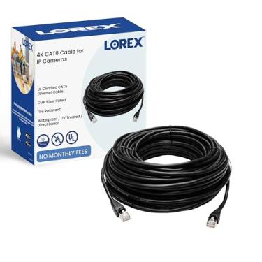 Imagem de Lorex Cabo de extensão externo CAT6 de 300 pés, blindado contra clima, classificação de riser cUL CMR, tratamento UV, enterro direto subterrâneo