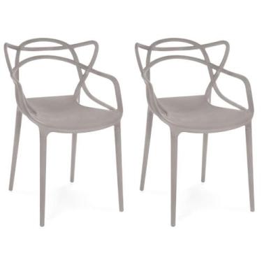 Imagem de Kit 2 Cadeiras de Jantar Allegra Prática Empilhável - Fendi - Magazine