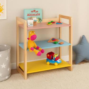 Imagem de Prateleira Multiuso MDF 3 Prateleiras Sala Quarto Escritório - Quality