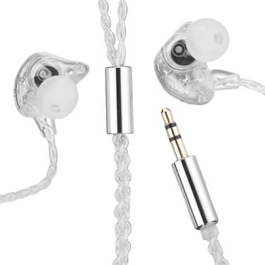 Imagem de Domary No Monitor de Ouvido, Fones de Ouvido IME-ouars IEM 10 Mm de Dinâmico Wirbuds Wirdbuds Com 3 Calibração de Frequência Balanced Som para Streaming Ao Vivo Gaming de Gravação