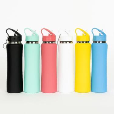 Imagem de Garrafa Térmica com Chaveiro 700ml MS-924 - Pinpin, Verde Agua