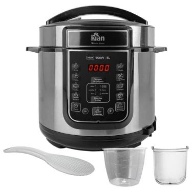 Imagem de Panela De Pressão Elétrica Kian Inox 5 Litros 900w 127v  PPE-101