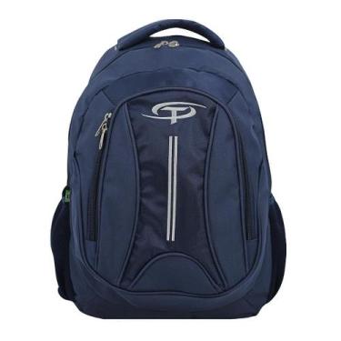 Imagem de Mochila básica escolar em poliéster - m-105 - marinho - Thigoline, Mar