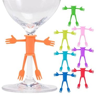 Imagem de Oenophilia Dudes de haste de taça de vinho - Conjunto de 8