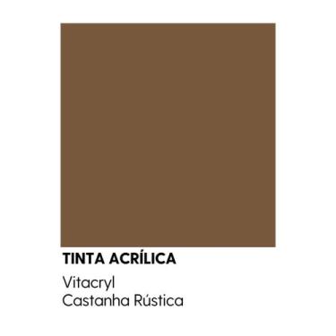 Imagem de Tinta Semibrilho Premium Marrons - Vitacryl, Rústico de Castanha, 3,6 