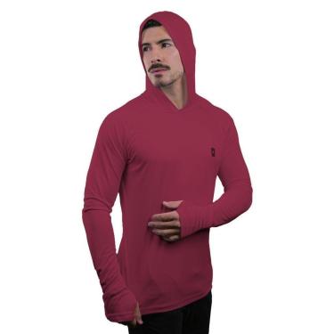 Imagem de Camiseta Skube Com Capuz Proteção UV 50+ Segunda Pele Térmica Tecido Termodry Manga Longa Dedeira-Masculino
