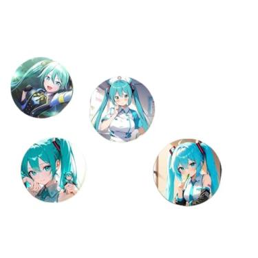 Imagem de Bottons Hats.une Mi.ku 5 Unidades 5,8cm - broche button pin (Kit 2)