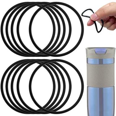 Imagem de 10 peças de vedação de borracha de substituição compatíveis com caneca de viagem Contigo Snapseal Byron de 16 e 590 ml, vedação de borracha à prova de vazamento, juntas de substituição para canecas